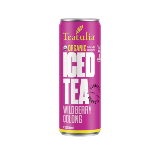 Teatulia Organic Teas Wild Berry Oolong Iced Tea-12 oz.-12/Case