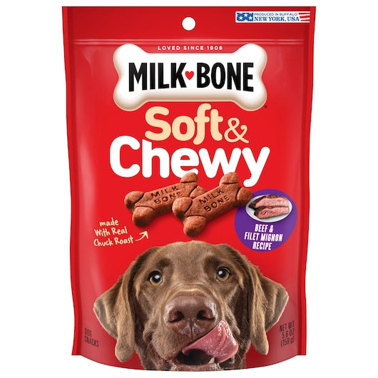Milk Bone Sofy And Chewy Beef And Fillet Mignon Dog Treats 10/5.6 Oz.