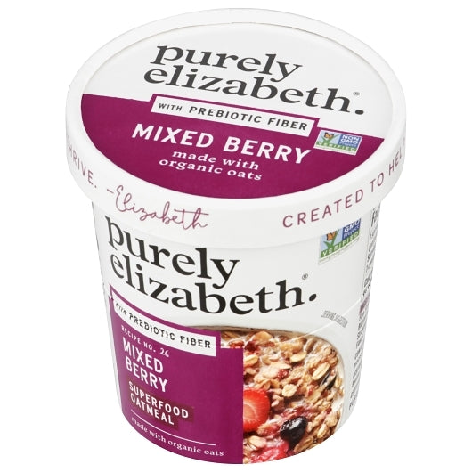 Purely Elizabeth Mixed Berry Superfood Oatmeal With Prebiotic Fiber Cup-1 Each-12/Case