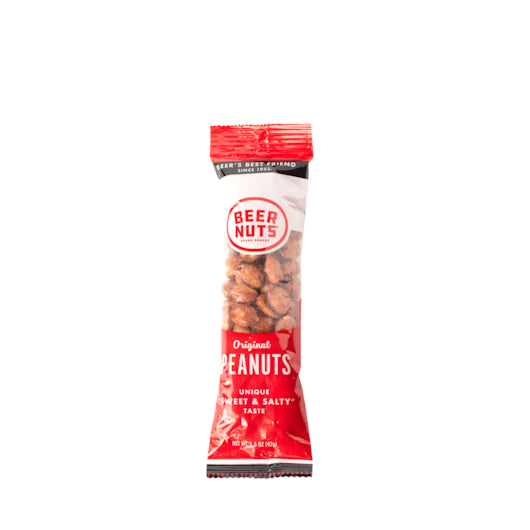 Beer Nuts Original Peanut Snack Tube-1.5 oz.-12/Box-4/Case