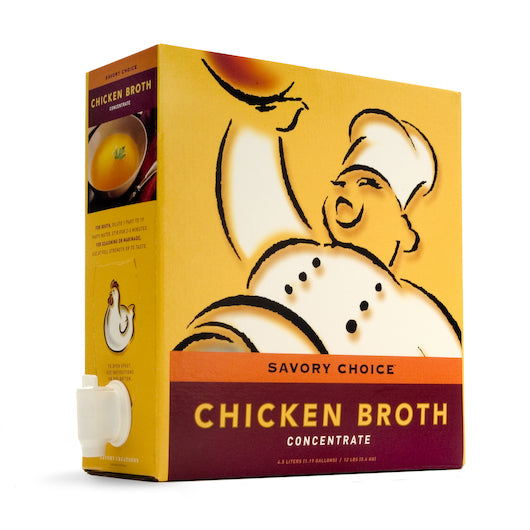 Savory Choice Chicken Broth Concentrate Bag-In-Box-4.5 Liter-1/Case