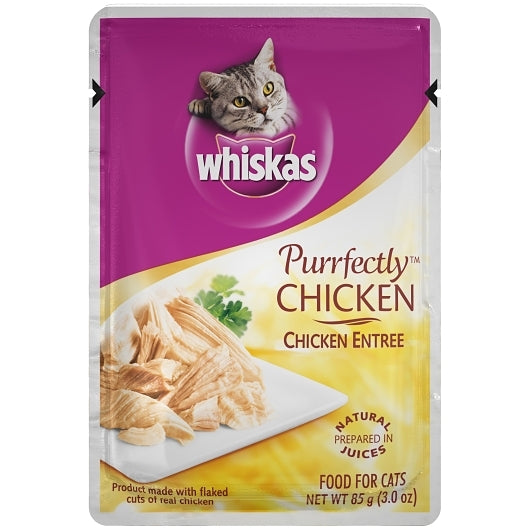 Whiskas Purrfectly Chicken-3 oz.-24/Case