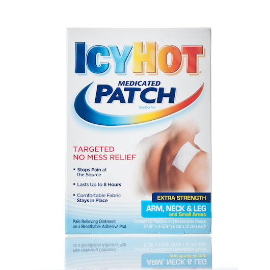 Icy Hot Medicated Patch For Arm-Neck & Leg-5 Count-4/Box-6/Case