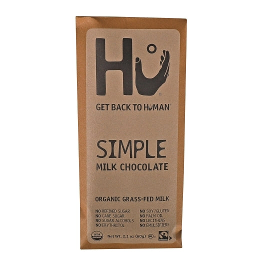 Hu Simple Milk Chocolate Bar-2.1 oz.-6/Box-4/Case