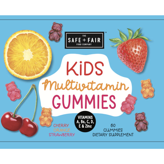 Safe + Fair S+F Vitamin- Kids Multivitamin Gummies- 5.3Oz-60--5.3 oz.-12/Case