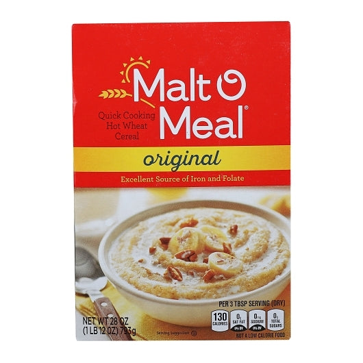 Malt O Meal Cereal-Malt O Meal Quick Box Shelf Stable Hot-28 oz.-12/Case