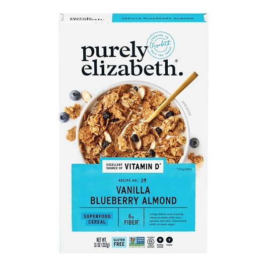 Purely Elizabeth Cereal Vanilla Blueberry Almnd-1 Each-6/Case