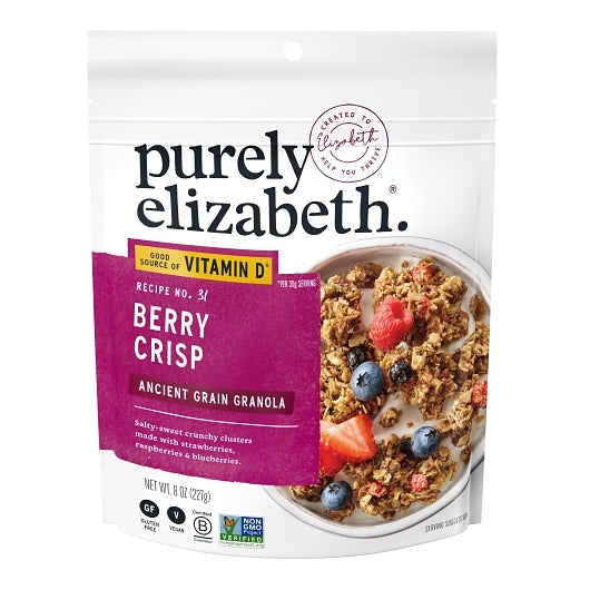 Purely Elizabeth Berry Crisp Granola W Vitamin D-1 Each-6/Case