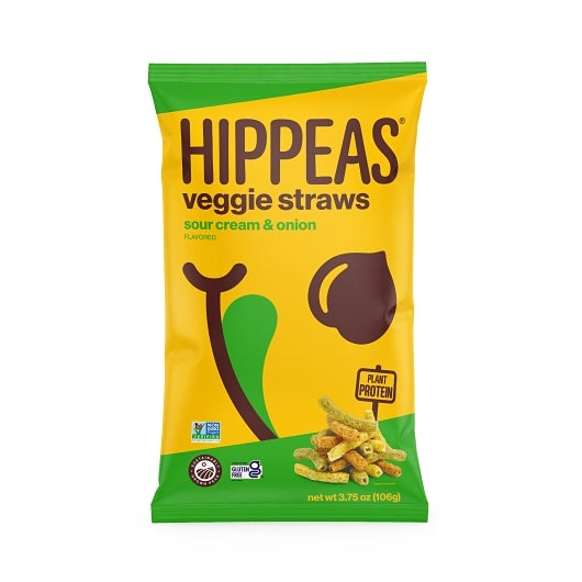 Hippeas Veggie Straws - Sour Cream & Onion 12/3.75 Oz.