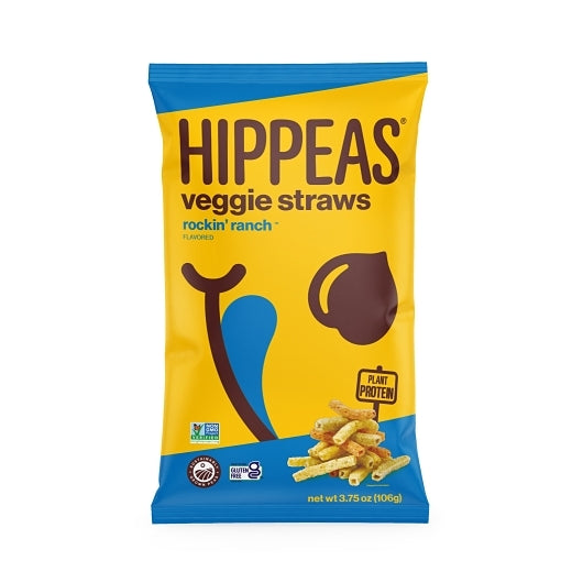 Hippeas Veggie Straws- Rockin' Ranch-3.75 oz.-12/Case
