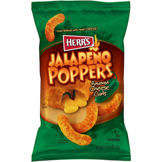 Herr's Jalapeno Poppers Curls-2.75 oz.-20/Case