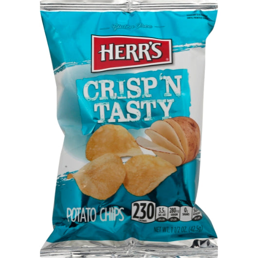 Herr's Regular Potato Chips-1.5 oz.-60/Case