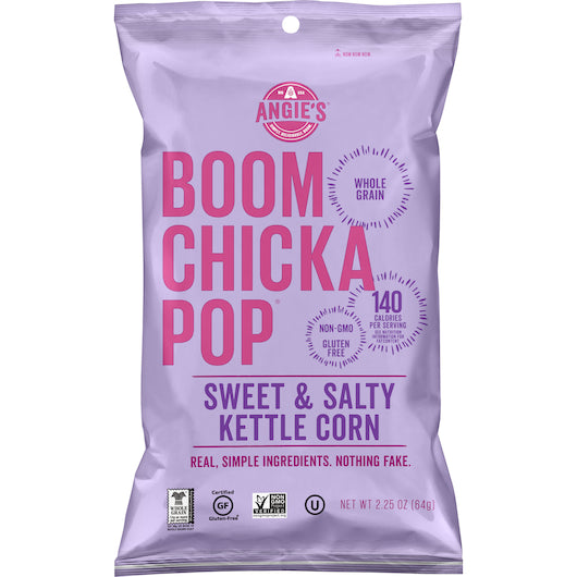 Angie's Boomchickapop Sweet & Salty Kettle Corn Popcorn-Gluten Free-2.25 oz.-6/Case