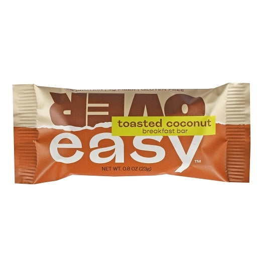 Over Easy Toasted Coconut Mini Breakfast Bar-0.8 oz.-20/Box-12/Case
