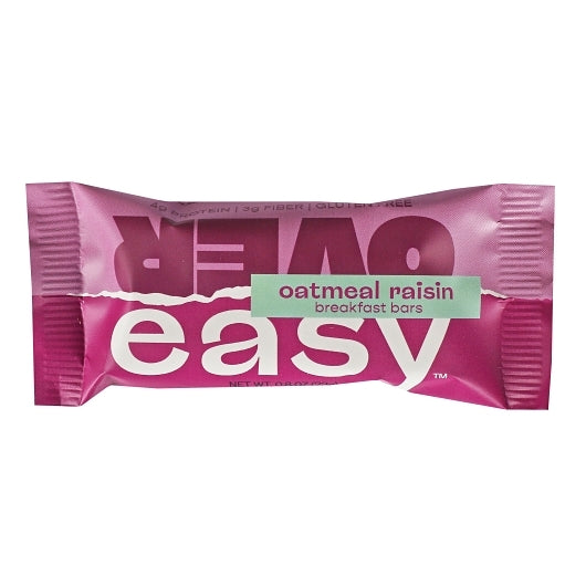 Over Easy Oatmeal Raisin Mini Breakfast Bar-0.8 oz.-20/Box-12/Case