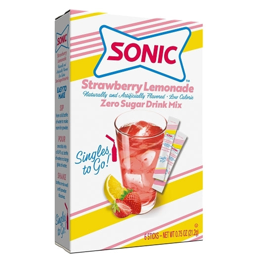 Sonic Strawberry Lemonade Singles To Go-6 Count-12/Case