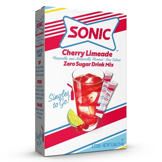 Sonic Cherry Limeade Singles To Go-6 Count-12/Case