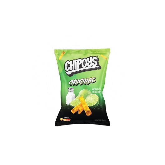Chipoys Original Rolled Tortilla Chips-2 oz.-10/Box-12/Case