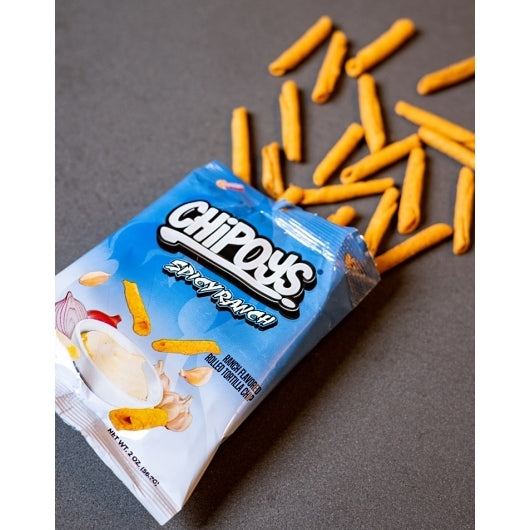 Chipoys Spicy Ranch Rolled Tortilla Chips 120 Count-2 oz.-10/Box-12 ...