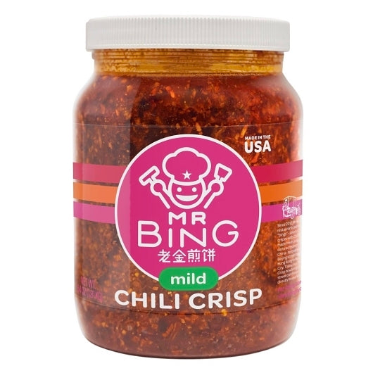 Mr. Bing Foods Mild Chili Crisp-64 oz.-2/Case