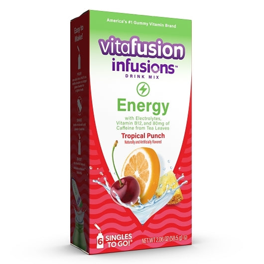 Vitafusion Infusions Energy 6/6Ct Tropical Punch Drink Mix-2.06 oz.-6/Case