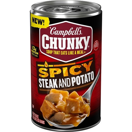 Campbell's Chunky Spicy Steak And Potato Soup Can-18.8 oz.-12/Case