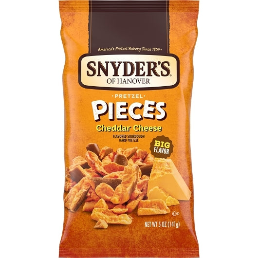 Snyder's Of Hanover Snyders Of Hanover Pretzels Cheddar Cheese-5 oz.-8/Case