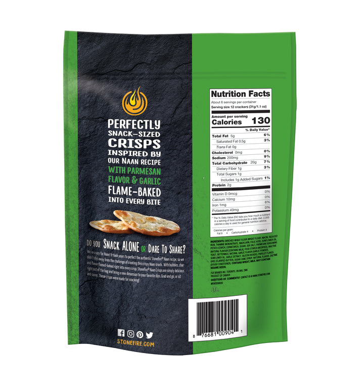 Stonefire Garlic Cheese Crisps-6 oz.-12/Case