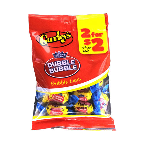 2 For $2 Bubble Gum Wrapped 2-3 lb. Two-2.5 Each-12/Case
