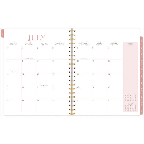 Cambridge Leah Bisch Academic Year Weekly/monthly Planner Floral Artwork 11"x9.25" Multicolor Cover 12-month: July 2024-june 2025