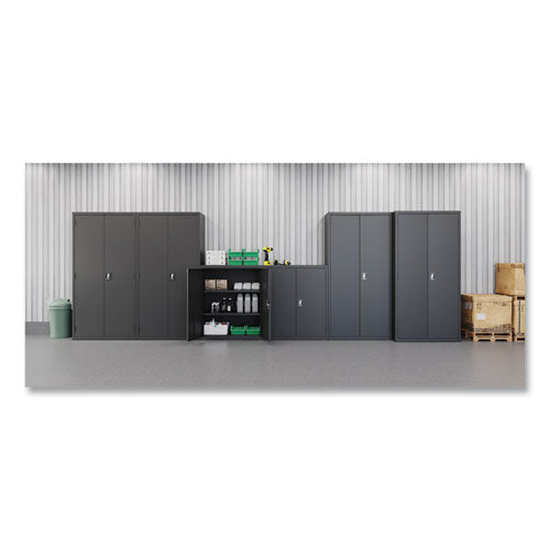 Alera Economy Assembled Storage Cabinets 3 Shelves 36"x18"x42" Black