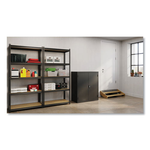 Alera Economy Assembled Storage Cabinets 3 Shelves 36"x18"x42" Black