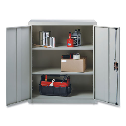 Alera Economy Assembled Storage Cabinets 3 Shelves 36"x18"x42" Light Gray