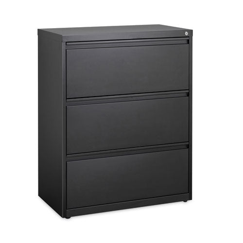 Alera Lateral File Three Legal/letter/a4-size File Drawers 30"x18.62"x40.25" Black