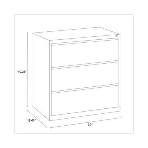 Alera Lateral File Three Legal/letter/a4-size File Drawers 30"x18.62"x40.25" Putty