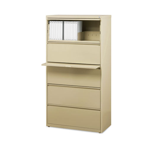 Alera Lateral File Five Legal/letter/a4-size File Drawers 30"x18.62"x67.62" Putty