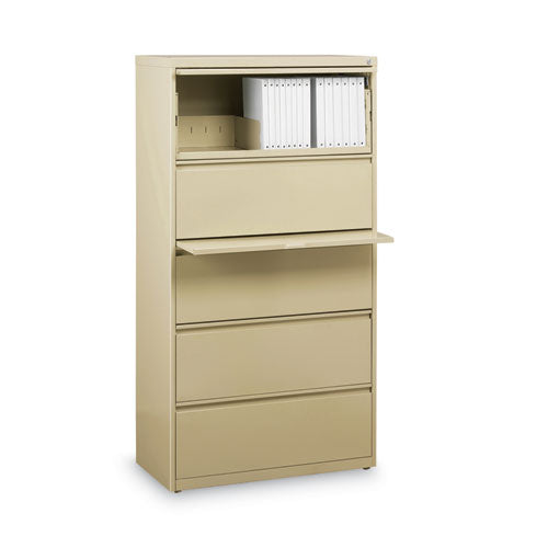 Alera Lateral File Five Legal/letter/a4-size File Drawers 30"x18.62"x67.62" Putty