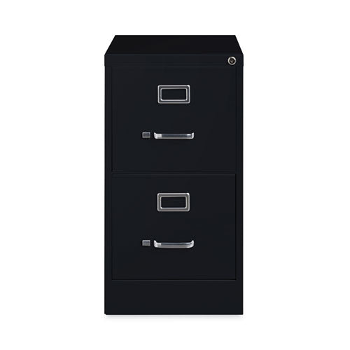 Alera Two-drawer Economy Vertical File Letter-size File Drawers Black 15"x22"x28.37"