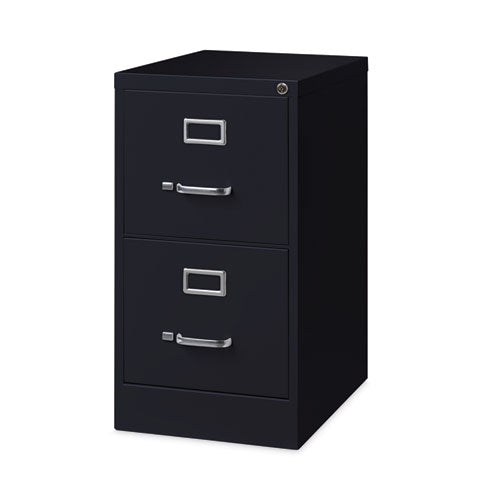 Alera Two-drawer Economy Vertical File Letter-size File Drawers Black 15"x22"x28.37"
