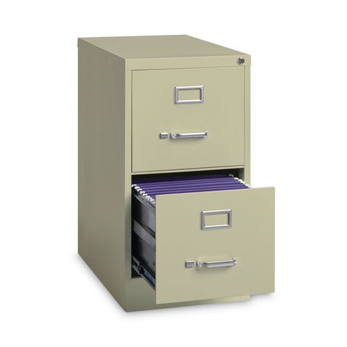 Alera Two-drawer Economy Vertical File Letter-size File Drawers 15"x22"x28.37" Putty