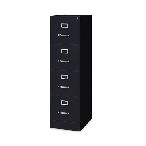 Alera Four-drawer Economy Vertical File Letter-size File Drawers 15"x22"x52" Black