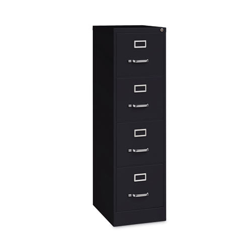 Alera Four-drawer Economy Vertical File Letter-size File Drawers 15"x22"x52" Black