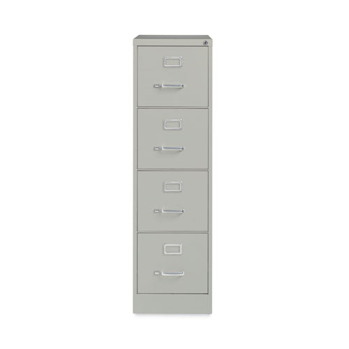 Alera Four-drawer Economy Vertical File Letter-size File Drawers 15"x22"x52" Light Gray