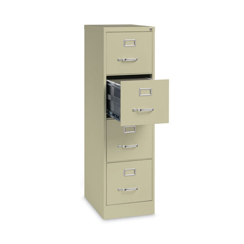 Alera Four-drawer Economy Vertical File Letter-size File Drawers 15"x22"x52" Putty