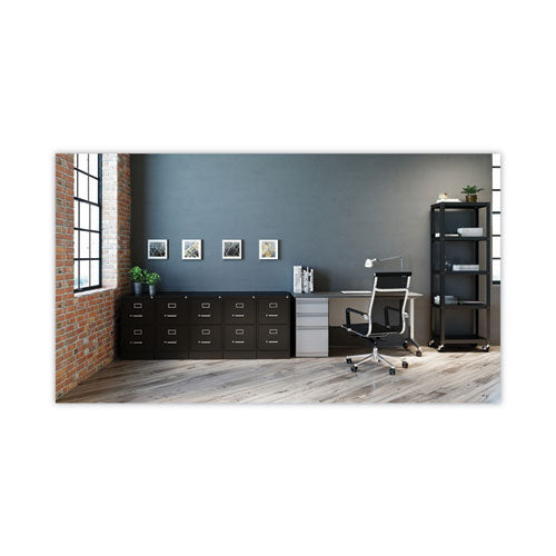 Alera Two-drawer Economy Vertical File Letter-size File Drawers 15"x26.5"x28.37" Black