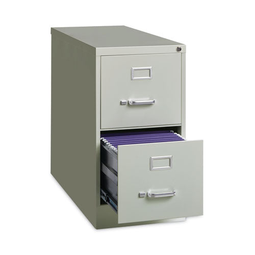 Alera Two-drawer Economy Vertical File Letter-size File Drawers 15"x26.5"x28.37" Light Gray