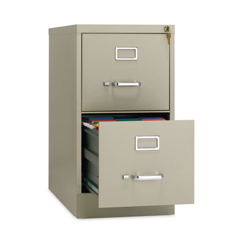 Alera Two-drawer Economy Vertical File Letter-size File Drawers 15"x26.5"x28.37" Putty