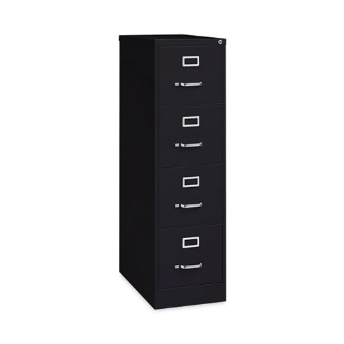 Alera Four-drawer Economy Vertical File Letter-size File Drawers 15"x26.5"x52" Black