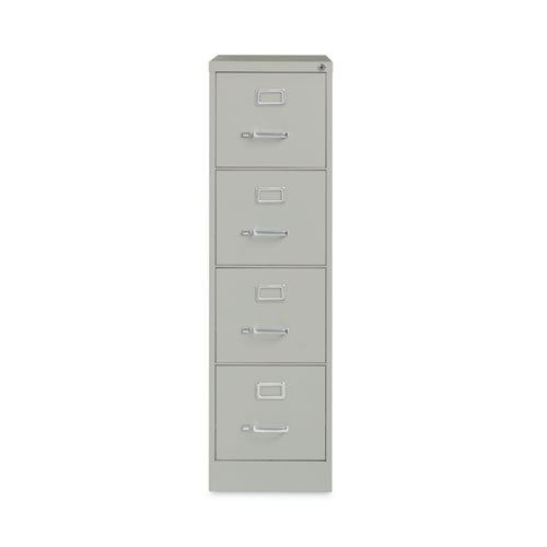 Alera Four-drawer Economy Vertical File Letter-size File Drawers 15"x26.5"x52" Light Gray