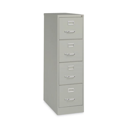 Alera Four-drawer Economy Vertical File Letter-size File Drawers 15"x26.5"x52" Light Gray